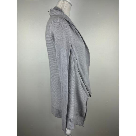 Lululemon Wrap It Up Sweater in Heathered Light Grey - Picture 10 of 10